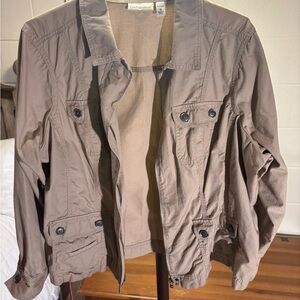 Croft & Barrow Women's Brown Utility Jacket